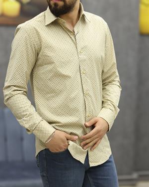 GUARES 728 SLİMFİT EMPİRME U.KOL GÖMLEK(BEJ)