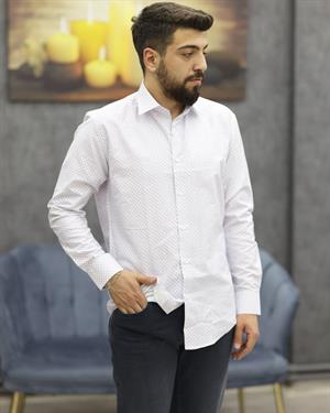 GUARES 843-18 SLİMFİT EMPİRME U.KOL GÖMLEK(BEYAZ)