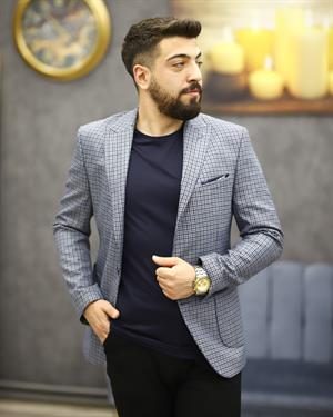 GUERRO 3261 SLİMFİT TORBA CEP TEK CEKET(MAVİ)