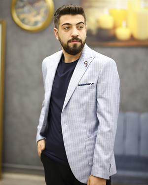 GUERRO 3262 SLİMFİT TORBA CEP TEK CEKET(A.MAVİ)