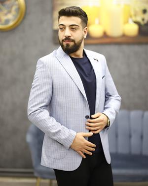 GUERRO 3262 SLİMFİT TORBA CEP TEK CEKET(A.MAVİ)