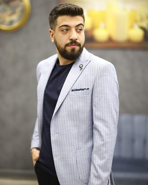 GUERRO 3262 SLİMFİT TORBA CEP TEK CEKET(A.MAVİ)