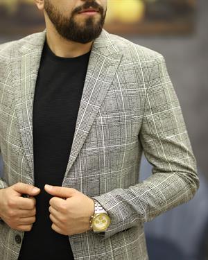 GUERRO 3267 SLİMFİT TORBA CEP TEK CEKET(GRİ)