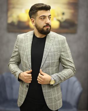 GUERRO 3267 SLİMFİT TORBA CEP TEK CEKET(GRİ)