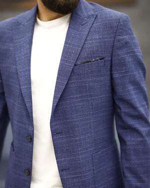 GUERRO 3268 SLİMFİT TORBA CEP TEK CEKET(K.MAVİ)