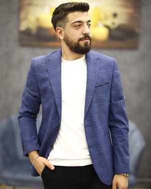 GUERRO 3268 SLİMFİT TORBA CEP TEK CEKET(K.MAVİ)