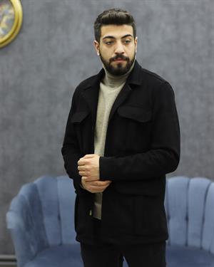 LOOK MAN 8198 SÜET SAFARİ CEKET(SİYAH)