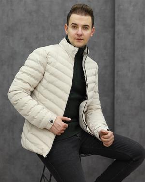 MARKOVA 7018 KIŞLIK ŞİŞME MONT(KREM)