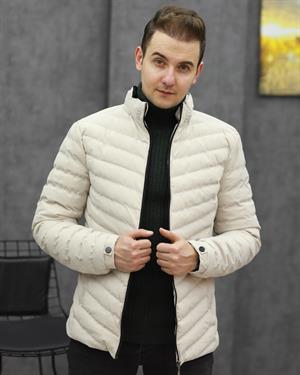 MARKOVA 7018 KIŞLIK ŞİŞME MONT(KREM)