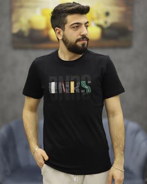 POOLL PARK 243404 BİSİKLET YAKA TİŞÖRT(SİYAH)
