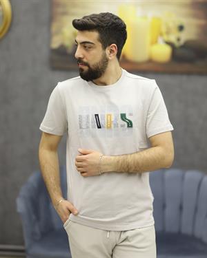 POOLL PARK 243404 BİSİKLET YAKA TİŞÖRT(GRİ)