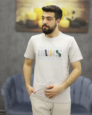 POOLL PARK 243404 BİSİKLET YAKA TİŞÖRT(GRİ)