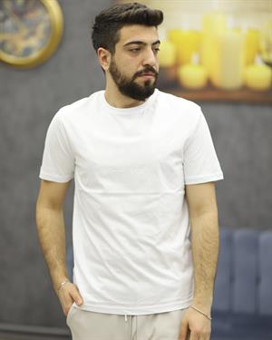 POOLL PARK 243426 BİSİKLET YAKA TİŞÖRT(BEYAZ)