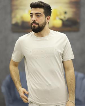 POOLL PARK 243426 BİSİKLET YAKA TİŞÖRT(A.BEJ)