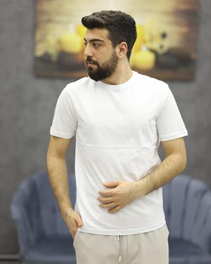 POOLL PARK 243426 BİSİKLET YAKA TİŞÖRT(BEYAZ)