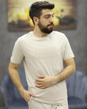 POOLL PARK 243426 BİSİKLET YAKA TİŞÖRT(A.BEJ)