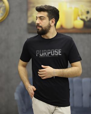POOLL PARK 243427 BİSİKLET YAKA TİŞÖRT(SİYAH)