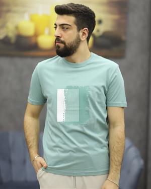 POOLL PARK 243428 BİSİKLET YAKA TİŞÖRT(MİNT)