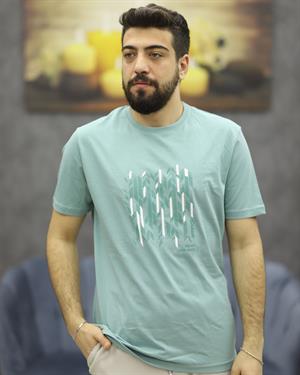 POOLL PARK 243429 BİSİKLET YAKA TİŞÖRT(MİNT)