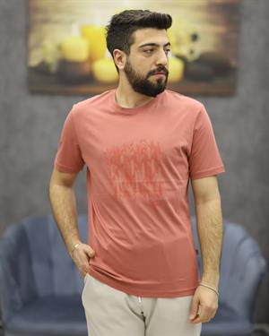 POOLL PARK 243429 BİSİKLET YAKA TİŞÖRT(GÜL KURUSU)