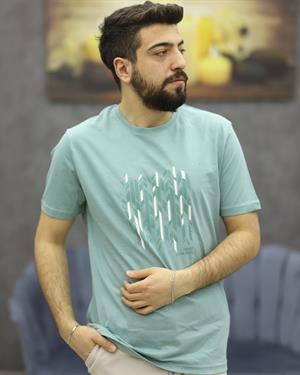 POOLL PARK 243429 BİSİKLET YAKA TİŞÖRT(MİNT)
