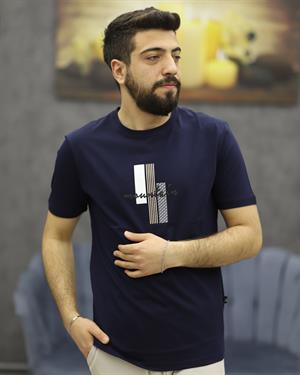POOLL PARK 243431 BİSİKLET YAKA TİŞÖRT(LACİVERT)