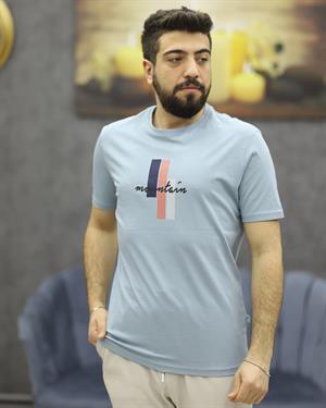 POOLL PARK 243431 BİSİKLET YAKA TİŞÖRT(MAVİ)