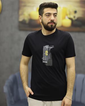 POOLL PARK 243432 BİSİKLET YAKA TİŞÖRT(SİYAH)