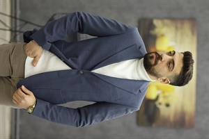 RAVMEN 197 TORBA CEPLİ KAŞE CEKET(MAVİ)