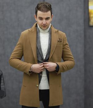 RAVMEN 7198 CEKET YAKA KAŞE KABAN(TABA)