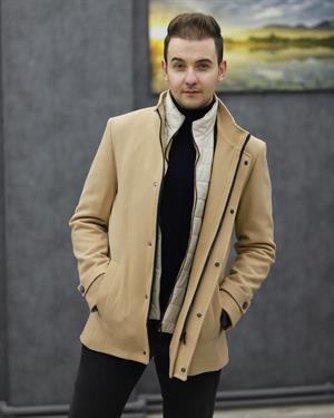 RAVMEN 7199 YAKA ÇIKMALI KAŞE KABAN(BEJ)