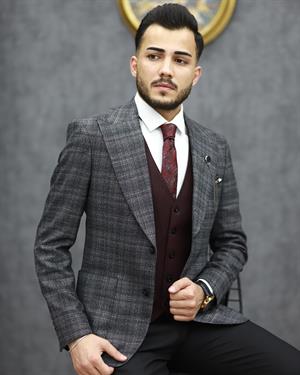 SUIT SARTORIA 2333 SLİMFİT KOMBİNLİ TAKIM ELBİSE(GRİ)