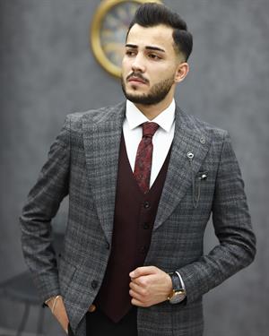 SUIT SARTORIA 2333 SLİMFİT KOMBİNLİ TAKIM ELBİSE(GRİ)