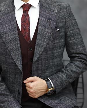 SUIT SARTORIA 2333 SLİMFİT KOMBİNLİ TAKIM ELBİSE(GRİ)
