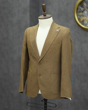 SUIT SARTORIA 2408 SLİMFİT TORBA CEPLİ TEK CEKET(TABA)
