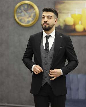 SUIT SARTORIA 2426 SLİMFİT KOMBİNLİ TAKIM ELBİSE(SİYAH)