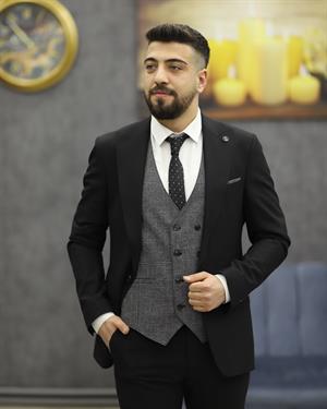 SUIT SARTORIA 2426 SLİMFİT KOMBİNLİ TAKIM ELBİSE(SİYAH)