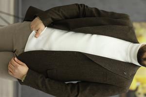 SUIT SARTORIA 2494 SİVRİ YAKA KIŞLIK CEKET(KAHVE)