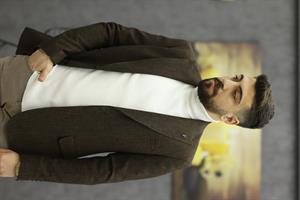 SUIT SARTORIA 2494 SİVRİ YAKA KIŞLIK CEKET(KAHVE)