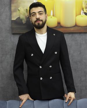 SUIT SARTORIA 2592 SLİMFİT KRUVAZE TAKIM ELBİSE(SİYAH)