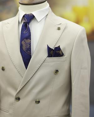 SUIT SARTORIA 2592 SLİMFİT KRUVAZE TAKIM ELBİSE(KREM)