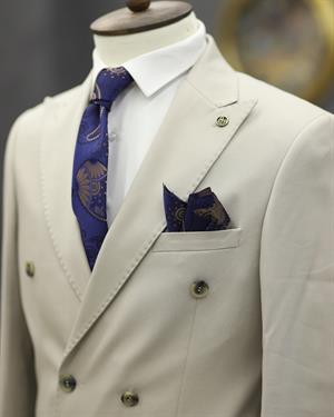 SUIT SARTORIA 2592 SLİMFİT KRUVAZE TAKIM ELBİSE(KREM)