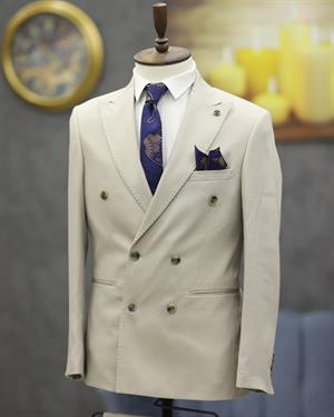 SUIT SARTORIA 2592 SLİMFİT KRUVAZE TAKIM ELBİSE(KREM)