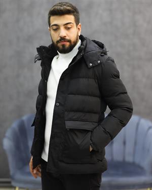 SUIT SARTORIA 8092 KAPŞONLU ŞİŞME KABAN(SİYAH)