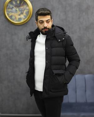 SUIT SARTORIA 8092 KAPŞONLU ŞİŞME KABAN(SİYAH)