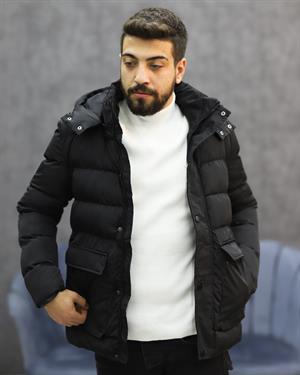 SUIT SARTORIA 8092 KAPŞONLU ŞİŞME KABAN(SİYAH)