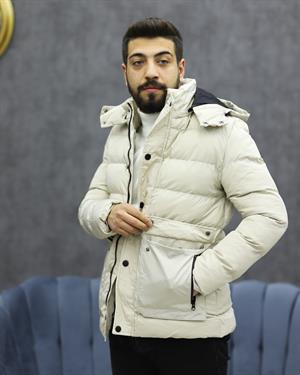 SUIT SARTORIA 8092 KAPŞONLU ŞİŞME KABAN(KREM)