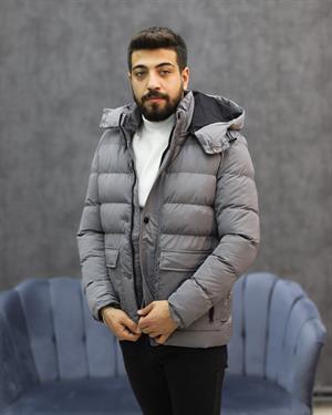 SUIT SARTORIA 8092 KAPŞONLU ŞİŞME KABAN(GRİ)