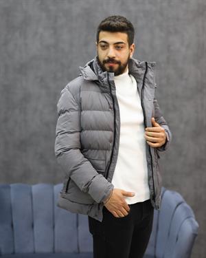 SUIT SARTORIA 8092 KAPŞONLU ŞİŞME KABAN(GRİ)