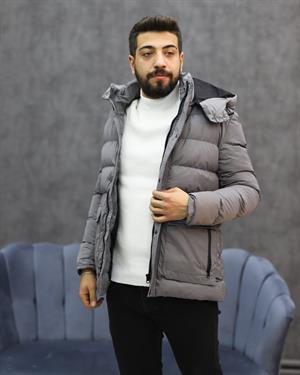 SUIT SARTORIA 8092 KAPŞONLU ŞİŞME KABAN(GRİ)